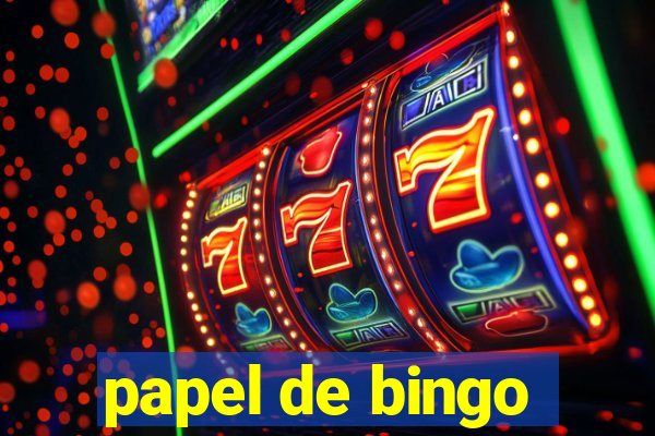 papel de bingo